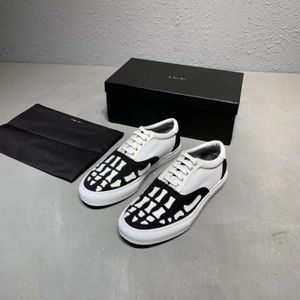 Amiri Skel Toe Lace Up Black/White top